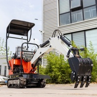 Mini-excavatrice sur chenilles de 0,8 tonne pour la chaîne d'approvisionnement mondiale, micro-excavatrice à vendre, pièces d'excavatrice certifiées de qualité