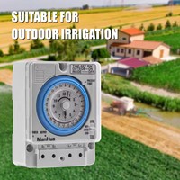 ManHua Meilleures ventes TB35-N Minuteur solaire mécanique automatique analogique 12VDC 24 heures à cycle programmable