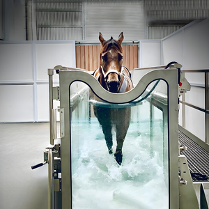 Tapis roulant aquatique de rééducation pour chevaux, système d'hydrothérapie sous-marine pour équidés, disponible en version US / EU / UK / AU. - Product Image 1