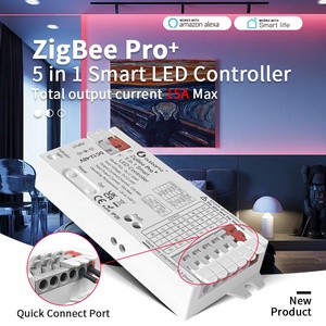 2025 New gledopto 5 in1 ZigBee 3.0 + 2.4 Gam RF thông minh Led điều khiển với Push Switch DC 12-48V 15A Max Độ sáng có thể điều chỉnh - Product Image 4