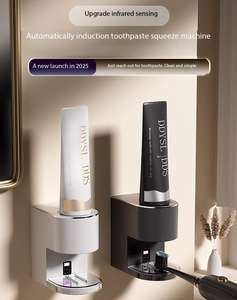Intelligent Fully Automatic Induction <b>Toothpaste</b> <b>Squeezer</b>, Wall Mounted Electric <b>Squeezer</b>, Bathroom No Drilling - Product Image 1