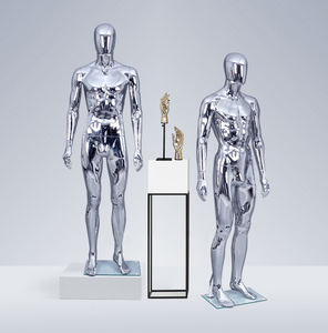 Venta al por mayor <span class=keywords><strong>de</strong></span> maniquíes <span class=keywords><strong>de</strong></span> cuerpo <span class=keywords><strong>completo</strong></span> <span class=keywords><strong>de</strong></span> <span class=keywords><strong>hombre</strong></span> dorado y plateado brillante <span class=keywords><strong>de</strong></span> lujo <span class=keywords><strong>de</strong></span> Boutique, maniquí masculino <span class=keywords><strong>de</strong></span> plástico para exhibición <span class=keywords><strong>de</strong></span> trajes - Product Image 3