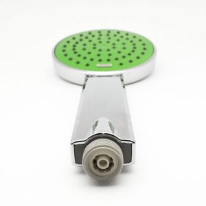 Robinet de douche thermostatique sur pied Doccetta 95 mm vert classique à économie d'eau, finition brossée pour salles de bain d'appartement - Product Image 3