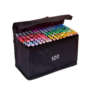 Nuovo e durevole Set di pennarelli in acrilico pennarelli 120 colori personalizzati a doppia testa di alcol e arte pennarelli Poscar penne - Product Image 1