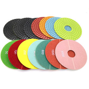 4 Zoll 5 Zoll 7 Zoll Schleifwerkzeuge nasses trockenes Diamant-Polierpads für Granit-Quarz-Beton-Marmor-Stein-Schreibtischpolierung - Product Image 6