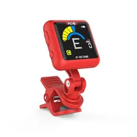 AROMA AT-102 Tuner Gitar Isi Ulang Layar LCD 360 Derajat dengan Kabel USB Aksesori Tuner Gitar Bass Ukulele Kromatik