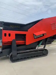 Mobile Recycling Machine Construction Debris Solid Domestic Waste Nature Stone Waste Mobile Shredder