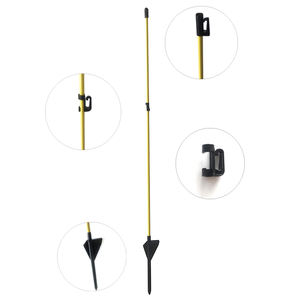 Poteaux de clôture électriques solaires pour animaux Poteau en fibre de verre Poteau de clôture de ferme de chèvres - Product Image 4