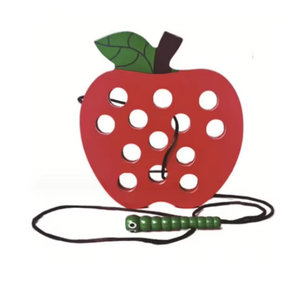 Jouet <span class=keywords><strong>en</strong></span> <span class=keywords><strong>bois</strong></span> <span class=keywords><strong>en</strong></span> forme d'étoile de mer à enfiler, jeu de fil pour enfants d'âge préscolaire - Product Image 2