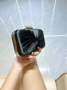 New Cross-border High-grade Polyester Satin Celebrity Evening <b>Small</b> Shoulder Crossbody Fold Chain Urban <b>Bag</b> Tanjing - Product Image 2