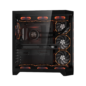 MEIJI New Style Gaming <span class=keywords><strong>PC</strong></span> Full Tower Steel Gabinete ATX Computer Case Tersedia Stok Penjualan Panas <span class=keywords><strong>PC</strong></span> dengan Lampu LED - Product Image 2