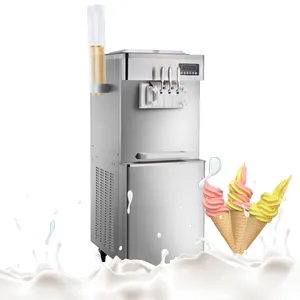 Máy sản xuất để làm cho glace mềm Ice Cream Hot Bán thép không gỉ softic frigomat mùa hè mới hộp gỗ cho cửa hàng ăn nhẹ