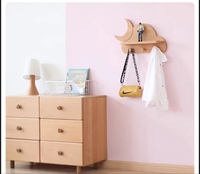 E2194 Crochet nordique créatif en forme de nuage en bois Porte-manteau en tissu Crochet mural en bois de hêtre pour enfants