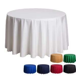 Toalha de mesa redonda para casamento, toalha de mesa redonda para eventos e festas, preto e branco, de 60 e 120 polegadas, toalha de mesa redonda para casamento