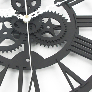 Đồng Hồ Treo Tường Bánh Răng Đồng Hồ Cơ Lớn Acrylic Cổ Điển Số La Mã Đồng Hồ Treo Tường Quartz Phòng Khách Mặt Đơn Cổ Điển - Product Image 4