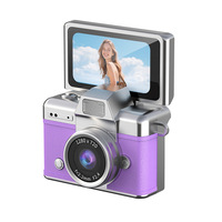 LK-027 Çevirmeli Ekranlı Mini Taşınabilir Yüksek Çözünürlüklü Dijital CCD 5-12MP TF Kartlı Öğrenci Kamerası