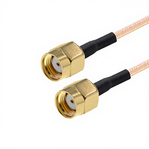 Wayiii RG316 coaxiale kabelassemblage, aanpasbaar, 6GHz microgolfcommunicatiekabel met RPSMA mannelijk naar RPSMA mannelijk, afgeschermd - Product Image 1