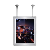 Boîte à lumière rectangulaire en cristal AF17 pour photographie avec publicité double face et couleur personnalisée
