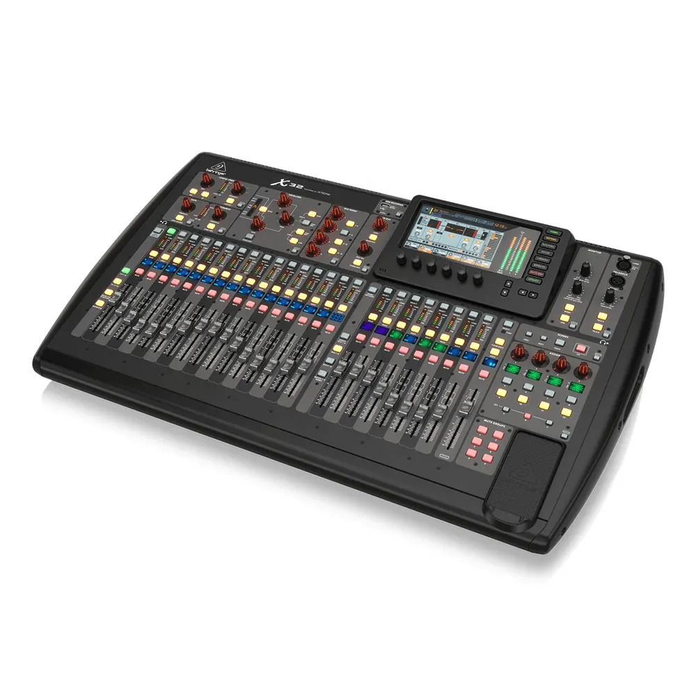 وحدة التحكم الرقمية Behringer X32 المسرح تسجيل العرض الموسيقي المباشر معدات نظام 32 مدخلات الخلاط الصوتي