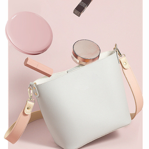 Portable Foldable <b>LED</b> Makeup <b>Mirror</b> Double Sided Cosmetic <b>Mirror</b> Magnifying Round Pocket <b>Mirror</b> for Travel Bathroom - Product Image 6