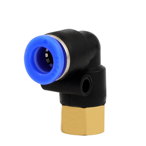 Conector Rápido PLF4/6/8/10/12, Codo de 90 Grados con Rosca Interna, Piezas Neumáticas - Product Image 1