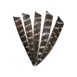 2/3/4/<span class=keywords><strong>5</strong></span> "piume di tacchino con piume di freccia con piume di tiro con l'arco naturale con scudo destro ali per arco e frecce fai da te - Product Image 1