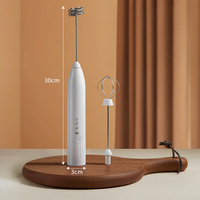 Mousseur à lait rechargeable, mousseur à lait automatique à main, batteur à lait, batteur à œufs automatique, mixeur électrique pour la cuisine
