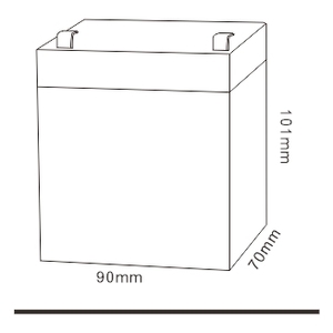 Batería Solar TCS SL12-4.5 de 4.5 <span class=keywords><strong>Ah</strong></span> de Ciclo Largo, Batería de Plomo-Ácido <span class=keywords><strong>AGM</strong></span> de 12v 4.5ah 20hr Vlra para Báscula Electrónica - Product Image 2