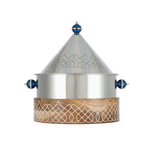 Mother Of Pearl Ramadan Eid Servir cazuelas Calentador de alimentos de metal Hotpot Artesanías Vajilla Hotpot - Product Image 5