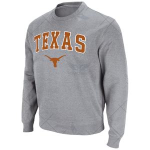 Venta al por mayor Texas Longhorns Arch & Logo pulóver sudadera gris algodón polar alta calidad peso medio hecho a medida - Product Image 1