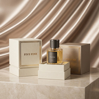 Boîte d'emballage de luxe pour parfums et cosmétiques, faite à la main, écologique, rose et bleue, sur mesure, en papier recyclable, rigide, carrée