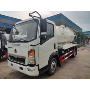 Chinese Fabrikant Howo 10000 Liter 10 Ton Jet Truck Septic Tank Vacuüm Riolering Zuigwagen Fabriek Verkoop