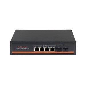 4x2,5 Gbps PoE порты + 2x10G SFP + волоконно-оптический коммутатор PoE - Product Image 4