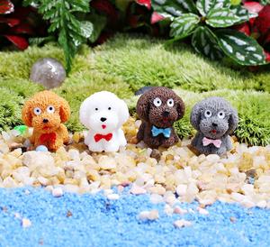 Mainan Ornamen Teddy DIY, Patung Hewan Piaraan Anjing Miniatur Kerajinan Boneka Hewan Piaraan Dekorasi Taman - Product Image 6