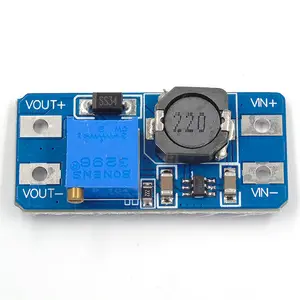 MT3608 2A Step Up Board DC-DC Adjustable Power Module Input voltage 2/24V up 5/9/12/28V adjustable