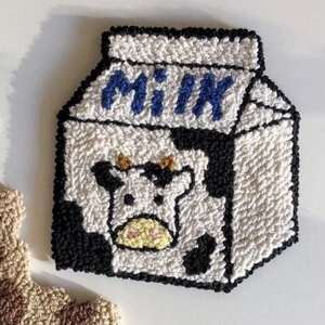 Kit de Matériaux DIY pour Broderie Poke pour Débutants, Tapis Isolant Fait Main en Tissu, Peinture au Fil pour Enfants - Product Image 3