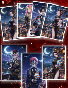 HUOHU Colección de Tarjetas de Arte de Demon Slayer y Pokémon, Cartas Raras de Anime, Caja Sorpresa de Papel de Colores, Juguetes para Fans, Regalos - Product Image 2