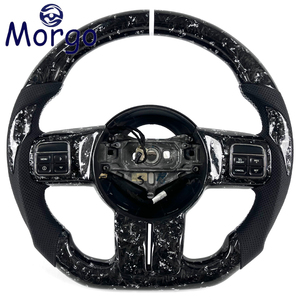 Volante Deportivo Personalizado de Fibra de Carbono Forjado Blanco para Jeep Wrangler JK <span class=keywords><strong>Rubicon</strong></span> 4x4 Sport Grand Cherokee SRT8 (2011-<span class=keywords><strong>2016</strong></span>) - Product Image 1