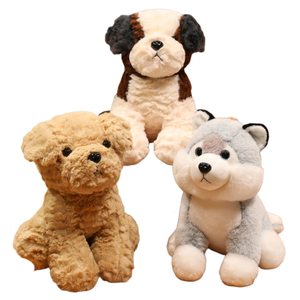 Lindo regalo San Bernardo y Husky juguete de peluche suave PP algodón perro serie Animal de peluche pequeños juguetes de peluche para niños - Product Image 1