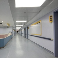 Panneaux muraux intérieurs pour couloir d'hôpital en stratifié compact DEBO, ignifuges, imperméables, classe B, résistants au feu, hygiéniques, faciles à nettoyer