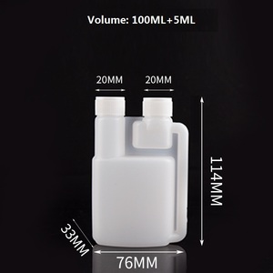 100ml 250ml 500ml <span class=keywords><strong>1000ml</strong></span> HDPE nhựa phòng thí nghiệm Twin cổ chai Dispenser đôi kép buồng Đo liều chai - Product Image 2