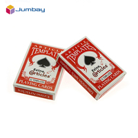 Cartes de jeu personnalisables les plus vendues Cartes de jeu chinoises bon marché Logo brodé Ensemble de poker en papier plastique Assurance commerciale imprimée