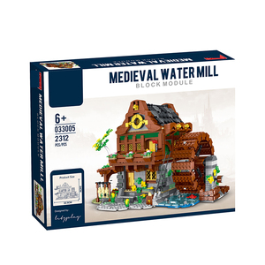ชุดตัวต่อแบบ 3 มิติ รุ่นโรงสีน้ำยุคกลาง 2312 ชิ้น ของเล่นตัวต่อไมโครพาร์ติเคิล MOC ชุดบล็อกตัวต่อ ของเล่นแบบประกอบเอง รุ่นบ้าน - Product Image 5
