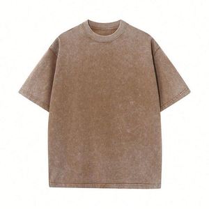 Custom Logo Vintage Acid Washed T <b>Shirt</b> Men Distressed Heavyweight Cotton Blank Oversized Tshirt High Quality 100% Cotton - Product Image 4