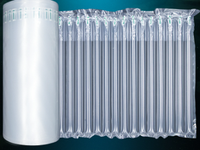 Rouleau de coussin d'air gonflable à bulles, enveloppe de colonne pour l'emballage et l'expédition en clair Transparent noir foncé
