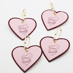 Portachiavi Personalizzato con Cuore Ricamato, Anello Portachiavi con Logo Intessuto su Misura per Bomboniere e Omaggi Promozionali Aziendali - Product Image 5