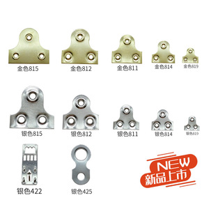Arc Shaped Concealed Hanging Connecting Piece Photo <b>Frame</b> Hardware 814 Silver Gold Durable Stainless Steel Iron Plating - Product Image 1