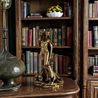 Figurine pour l'art et la collection, mythologie grecque antique, statue de la déesse Hécate, or, sculpture de sorcière magique, décoration de table, décoration de la maison