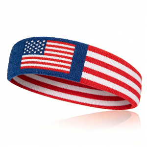 Diadema deportiva transpirable y absorbente de sudor con logotipo personalizado al por mayor para ejercicio - Product Image 1