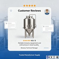 Tanque de Fermentación de Cerveza Profesional de 500L-5000L, Fermentador de Acero Inoxidable SS304 con Fondo Cónico, Máquina de Elaboración de Cerveza con Certificación CE y ASME
